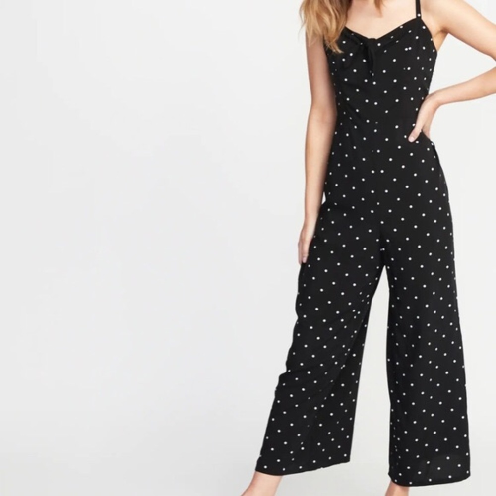 Black Polka Dot Jumpsuit
